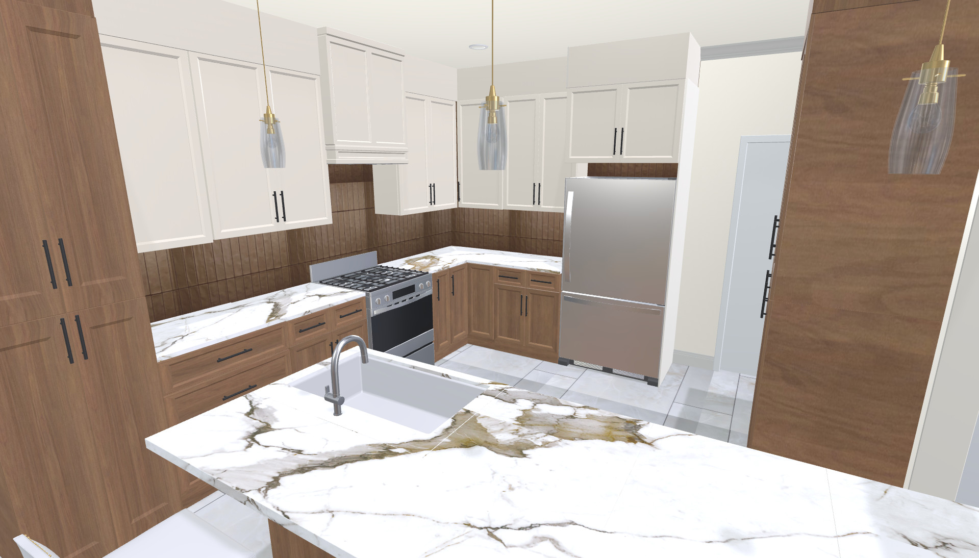 Modern Kitchen Layout change
