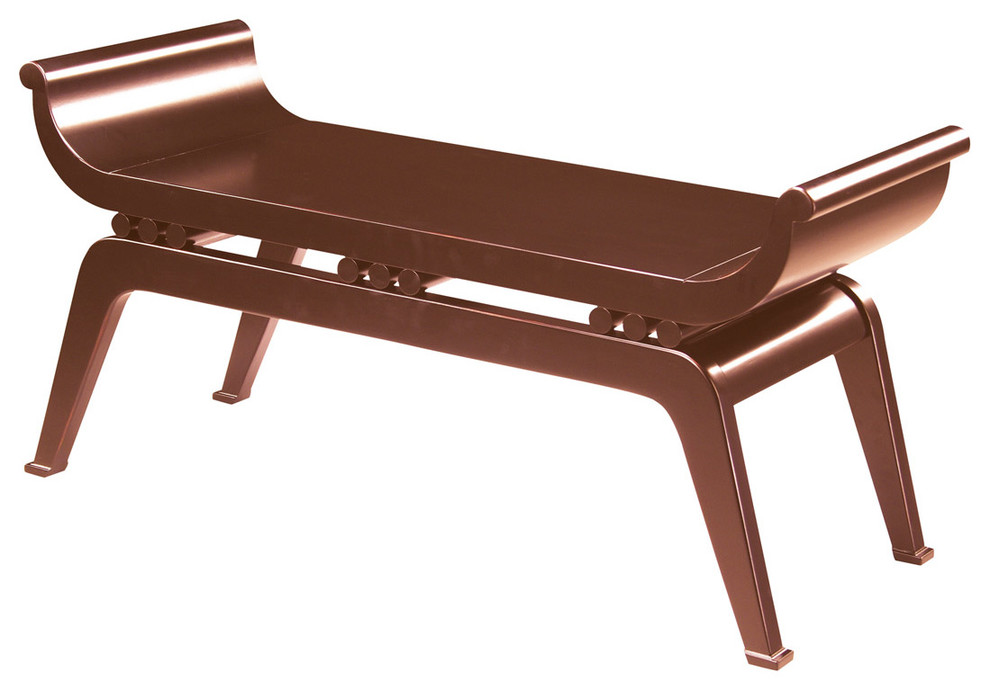 Sterling Industries Dynasty Transitional 40x15 Bench, Cherry