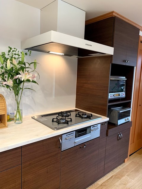 Original＊ダークブラウンの大人キッチン - モダン - キッチン