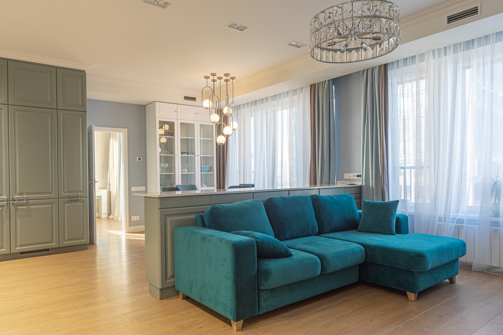 Ремонт трехкомнатной квартиры с кухней-гостинной м.Новые Черемушки