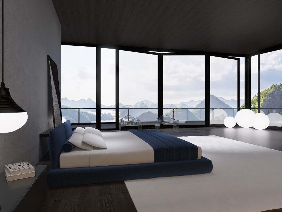 Спальня с атмосферой спокойствия  интерьер мастер блока спальни с ванной