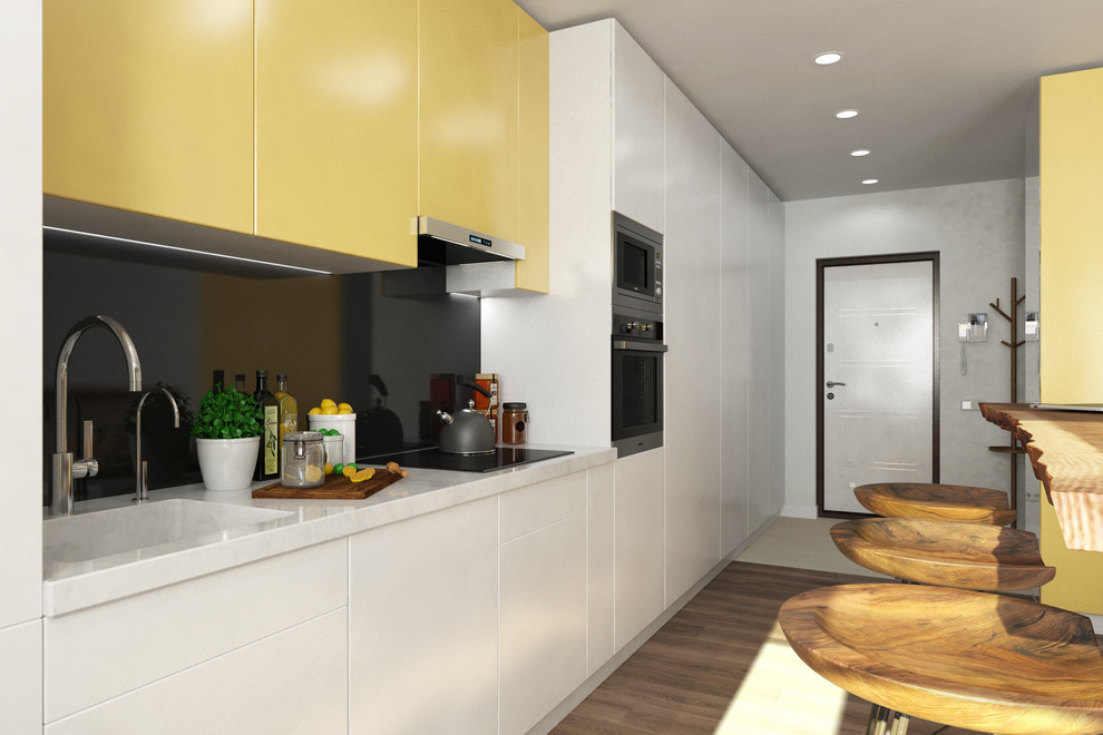 Эко-проект в современном стиле (38 кв.м).