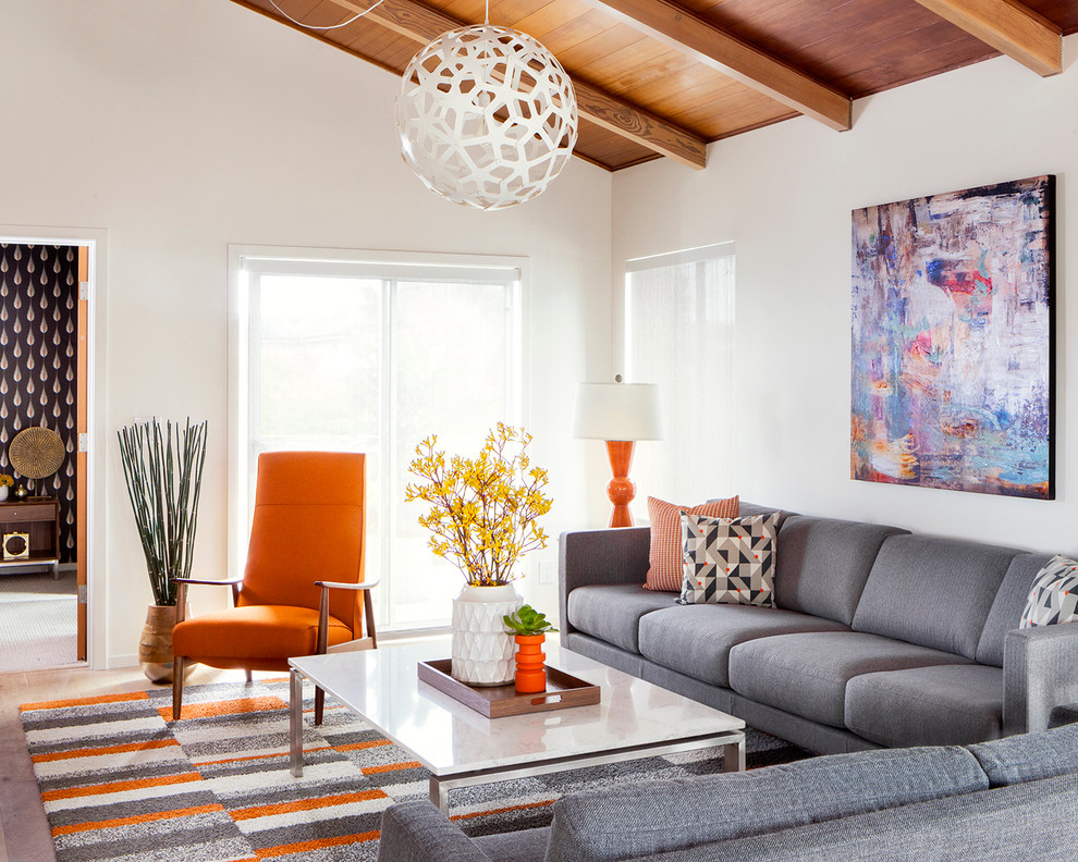 Inspiration for a midcentury living room in San Francisco.