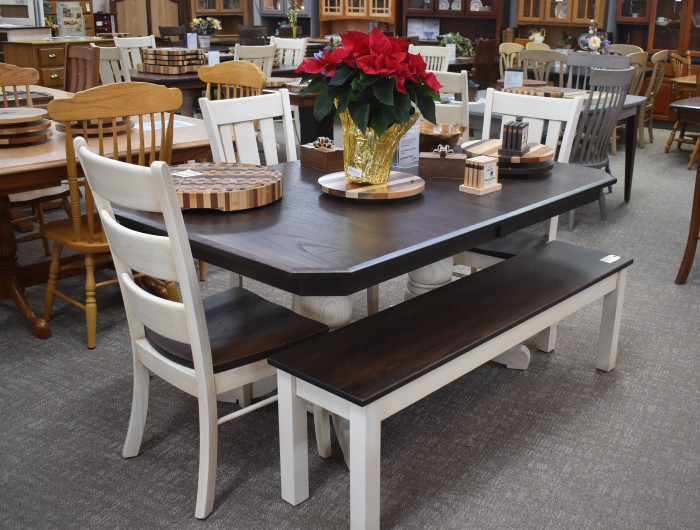 2-Tone Clip corner Dining Set