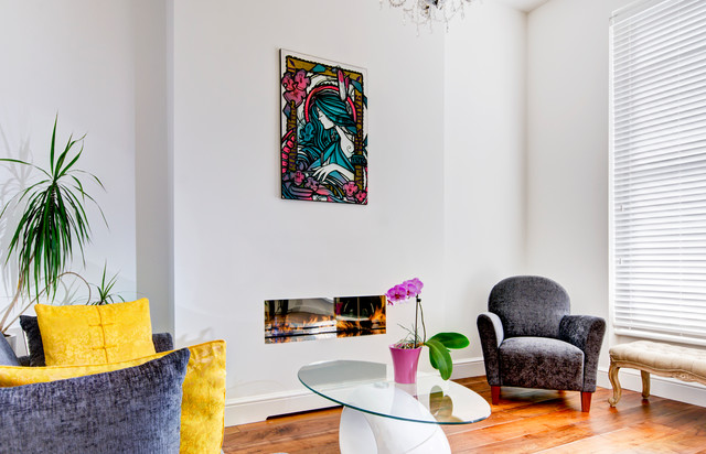 West London Refurbished Flat contemporary-living-room