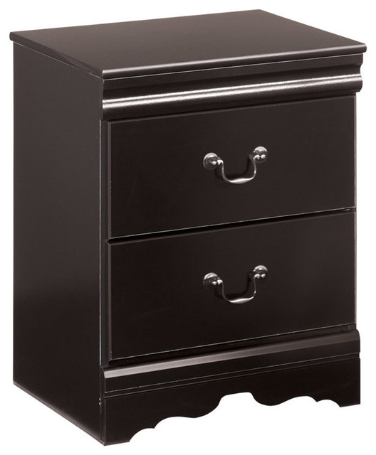Huey Vineyard Nightstand, Black Traditional Nightstands And Bedside