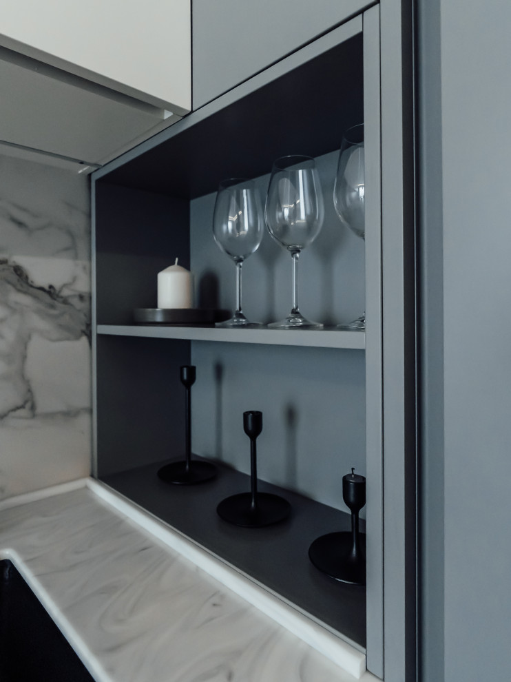 Меблировка студии ЖК "D1" Москва