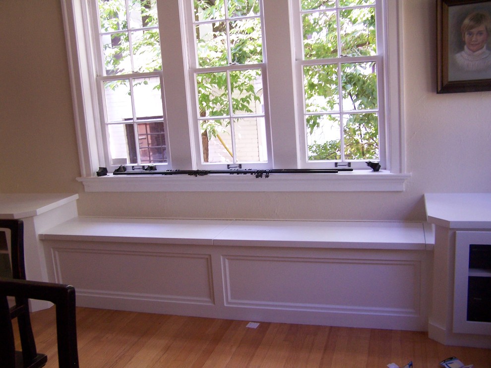 Window Seat With Corner Cabinets Modern Denver By Amf Custom