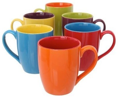 BIA Cordon Bleu 6-Piece Set Coffee Mugs, Gift Boxed, 15 oz.
