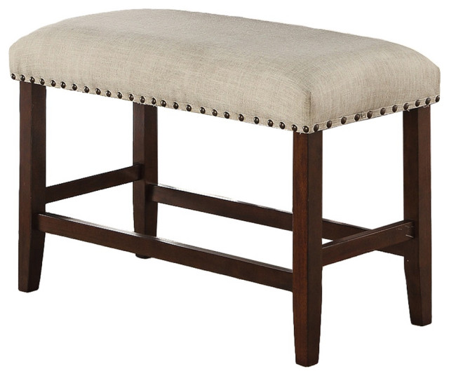 Solid Wood High Dining Bench, Multi Transitional Dining Benches by Simple Relax Houzz