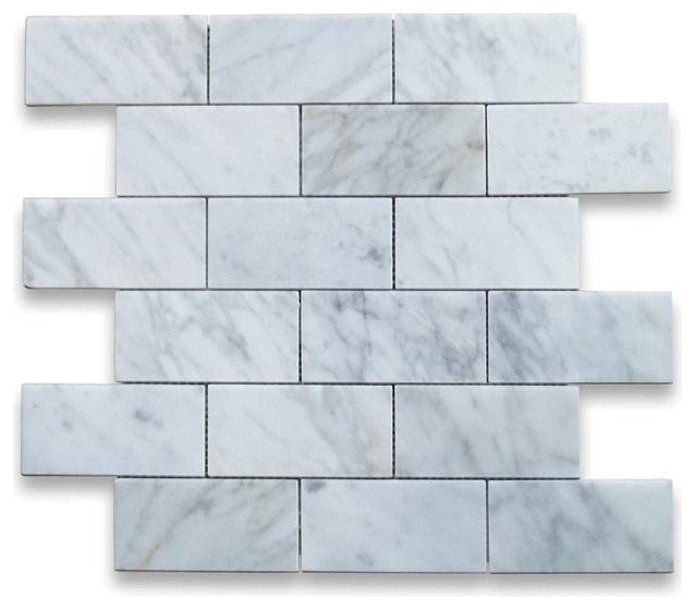 2 X4 Carrara White Marble Subway Tile Polished From Italy 2 X4 Carrara White Marble Subway Tile Polished From Italy