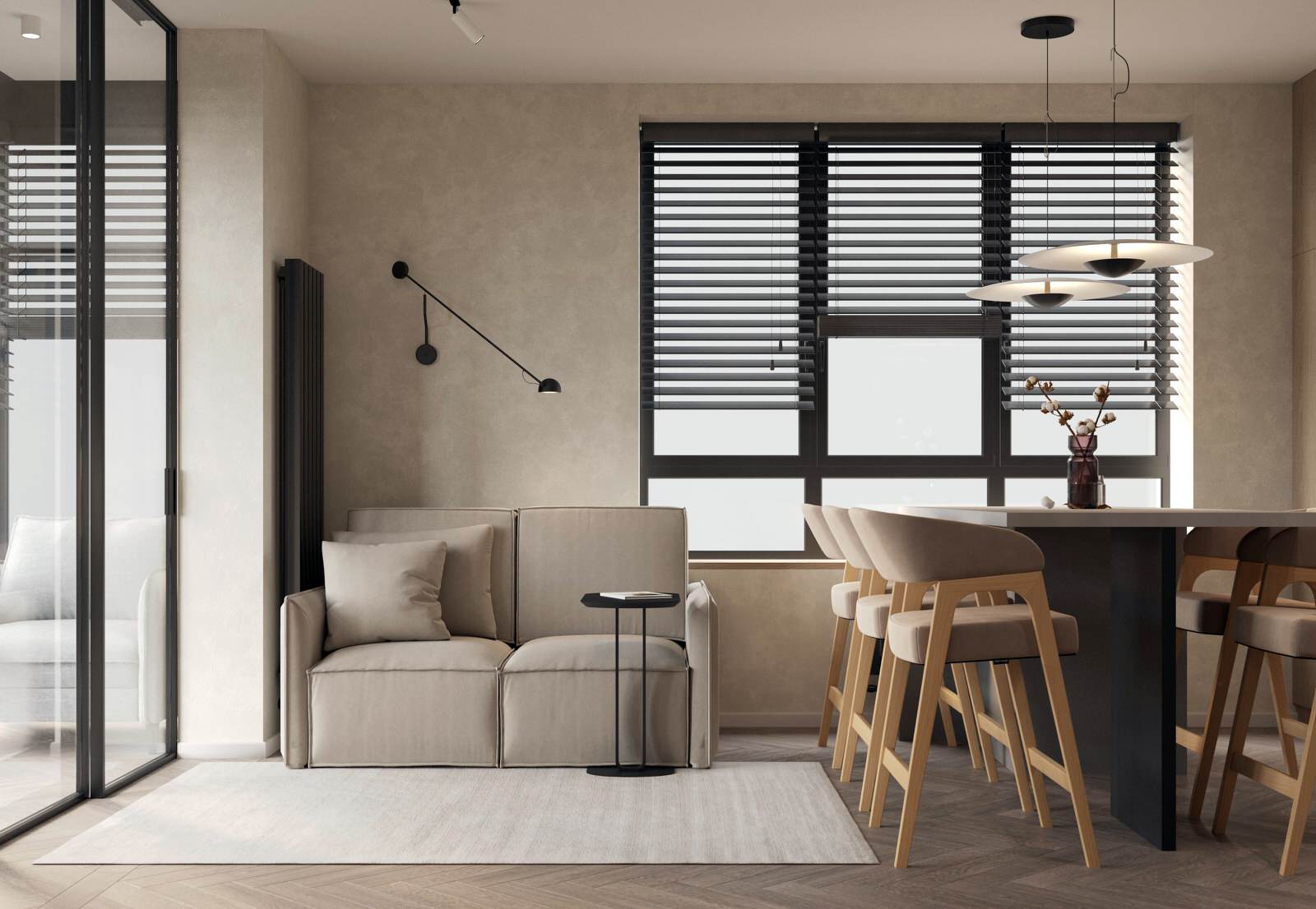 Минималистичная квартира с японской эстетикой