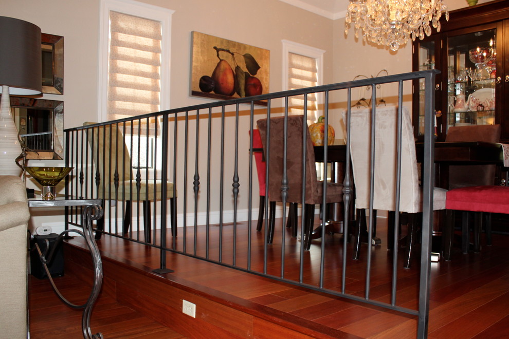 Interior room dividing metal railing - Transitional - San Francisco ...
