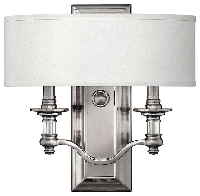 Hinkley Lighting 4900bn Sus 2 Light Wall Sconces In Brushed Nickel