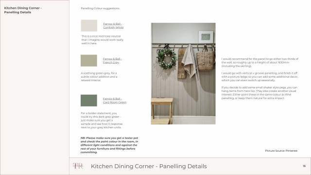 Proposal for bespoke panelling in kitchen diner rustic-kitchen