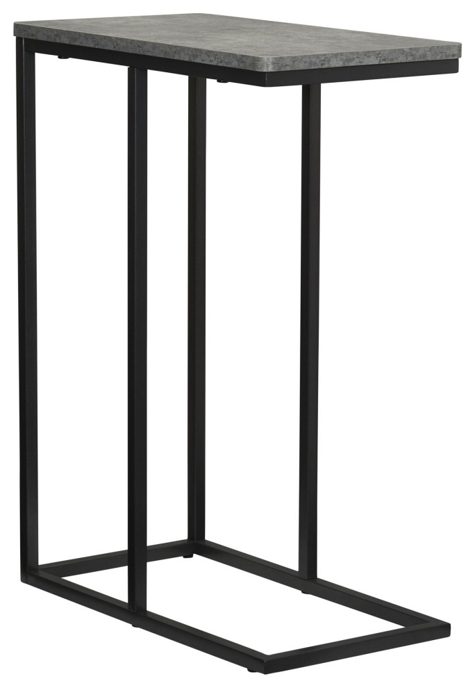 Jamestown CShaped for Accessiblity Side End Table Ashwood Rustic