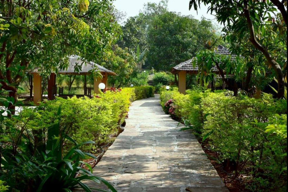 Indian garden in Kolkata.