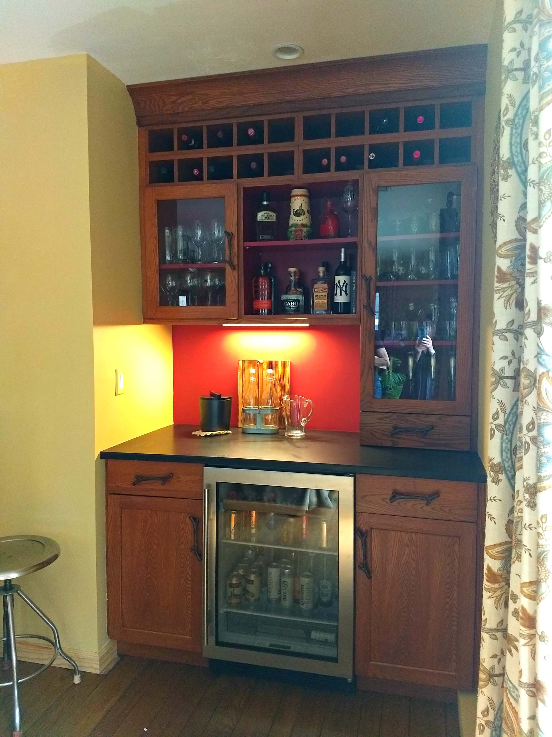 Transforming A Closet To A Bar!
