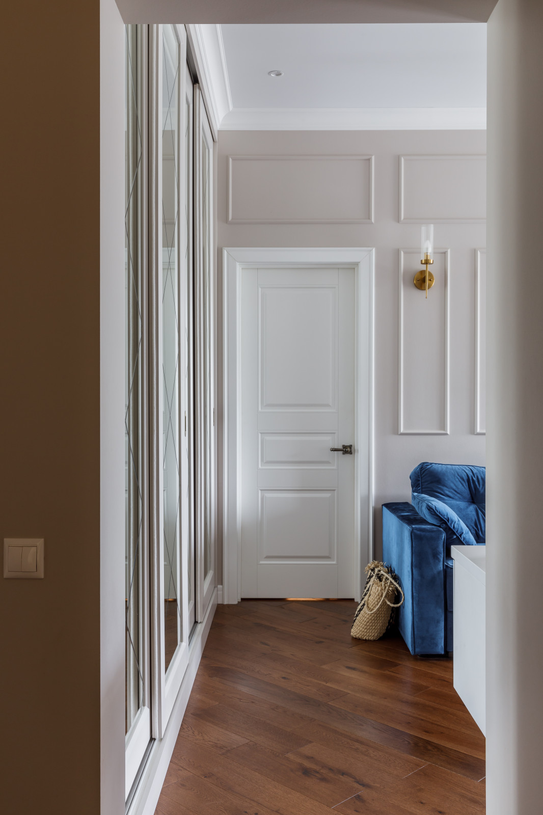 Квартира с синими акцентами