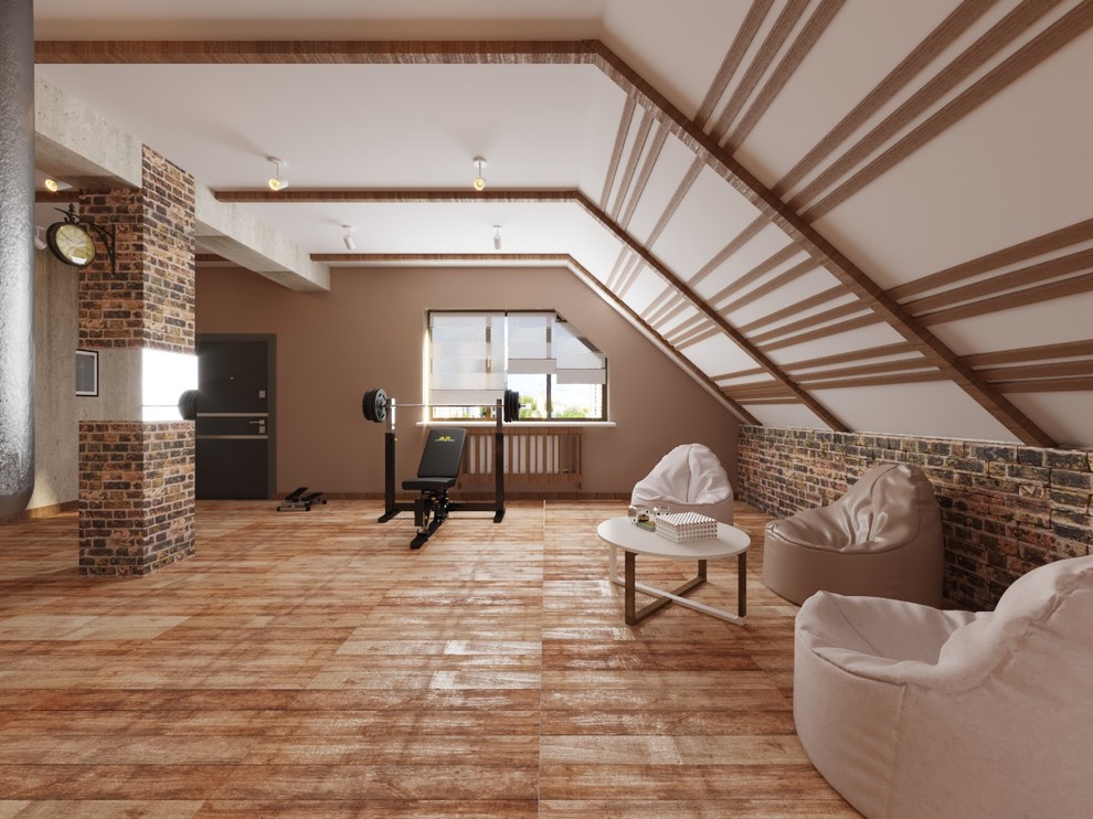 Загородный дом в современном лофте