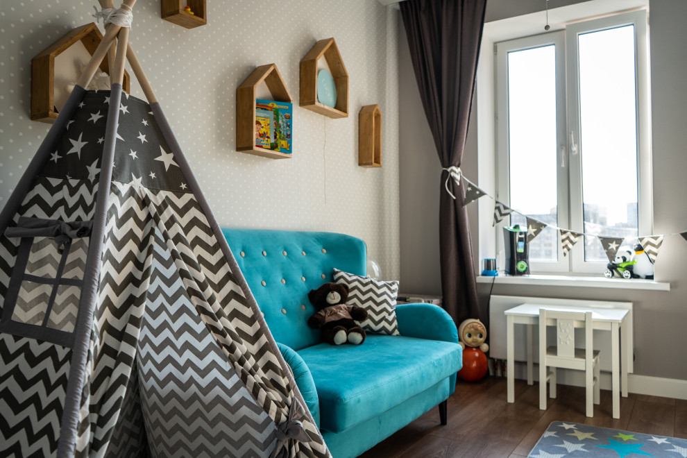 Дизайн интерьера детской для квартиры в ЖК Русский Авангард