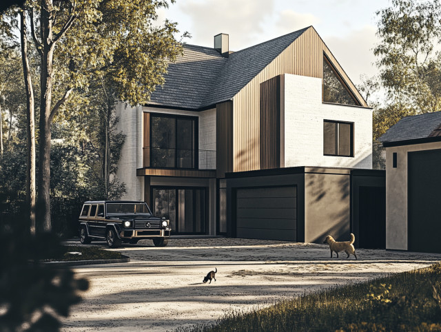 Ivanhoe Duplex trendy-hus-og-facade