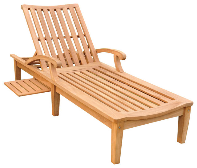 Teak Outdoor Nd Chaise Lounger Contemporary Outdoor Chaise Lounges