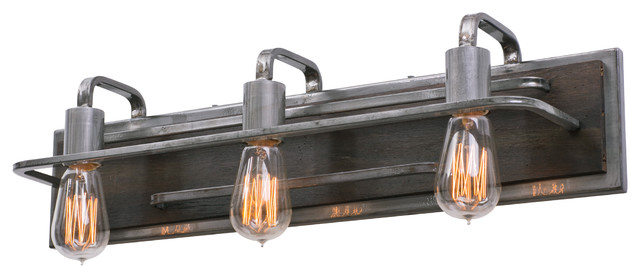 Lofty 3-Light Vanity Light, Steel