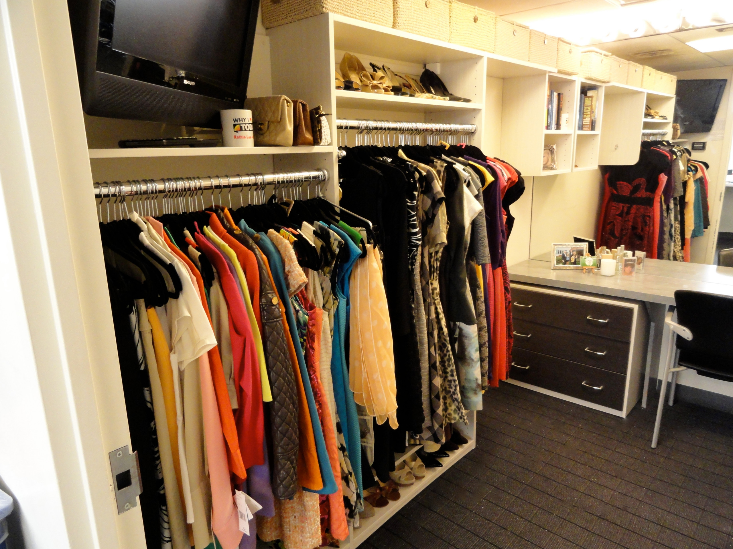 Dressing Room reorganized and styled at NBC
