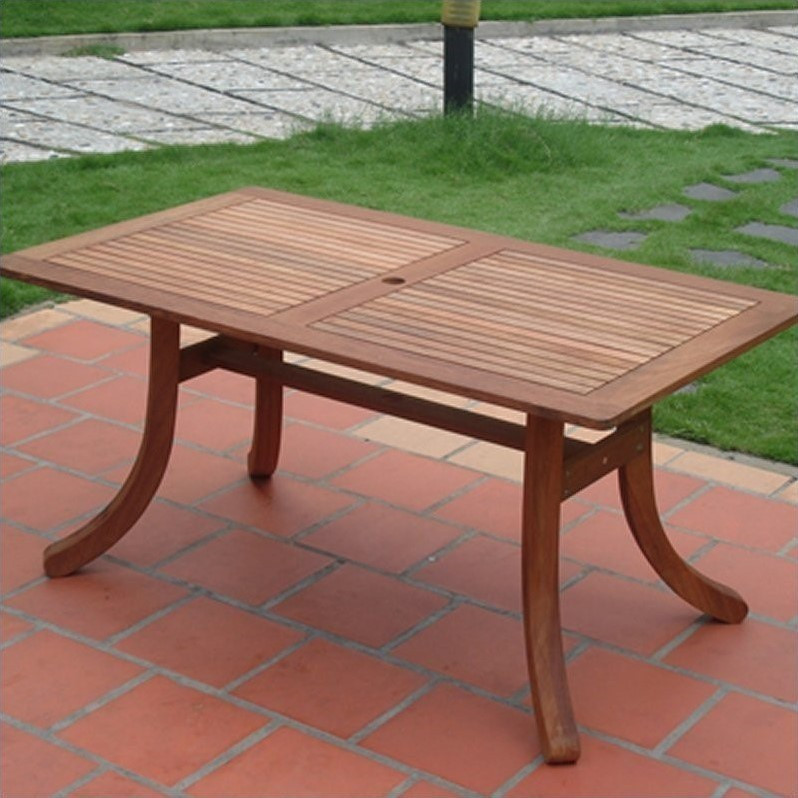 Malibu Outdoor 5piece Wood Patio Dining Set Transitional Outdoor