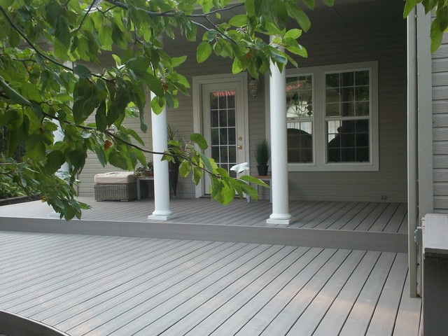 Fish Pond Deck Rebuild trendy-veranda