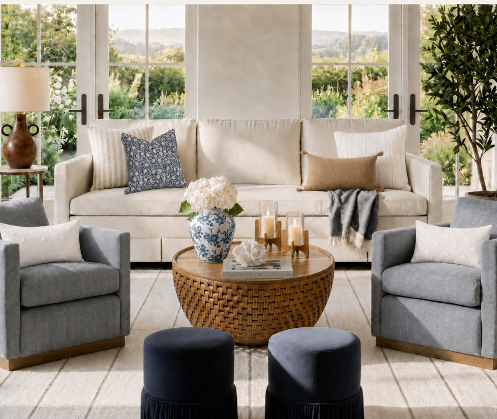 Coastal Living Room Decor for a Warm, Relaxed Beach House Feel