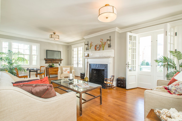 Brookline Historic Renovation traditional-living-room