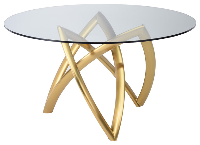 Martina Dining Table 60 Round Glass, 60 Round Glass Table