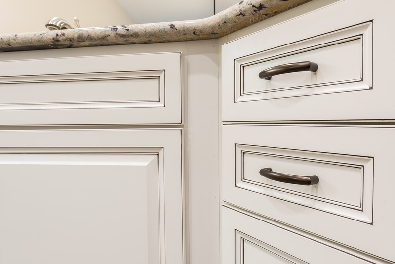 Inspiration for a transitional u-shaped eat-in kitchen remodel in Orlando with flat-panel cabinets and no island
