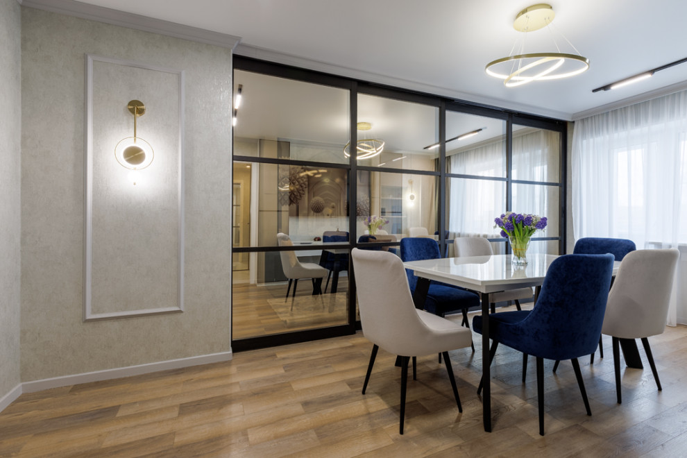 Дизайн трехкомнатной квартиры в современном стиле. 72 кв. м.