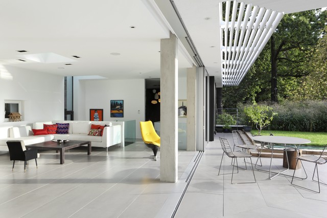 Eco House, Blackheath, London contemporary-courtyard