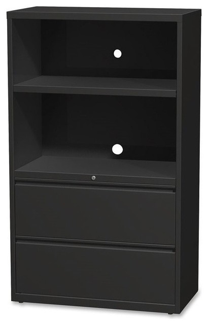 Lorell 36 Lateral Hanging File Drawers Combo Unit Transitional