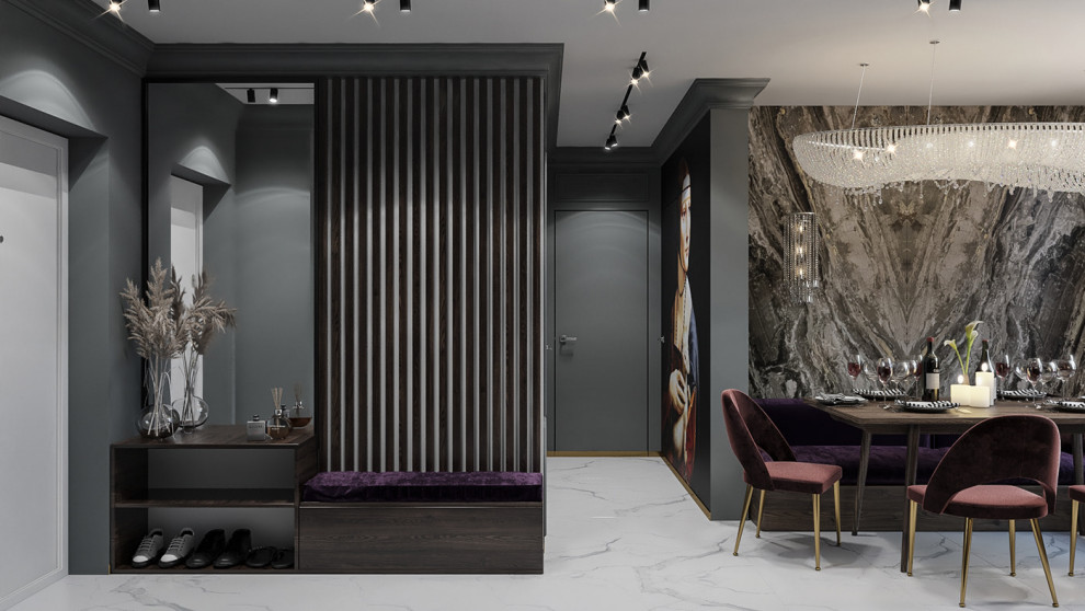 Гостиная - студия ЖК Испанские кварталы Москва