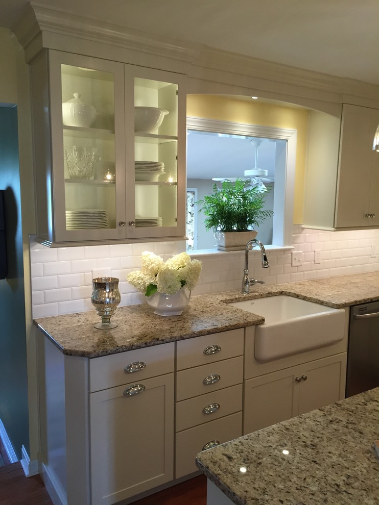 Off-white & White Kitchen with the Perfect Amount of "Glimmer"