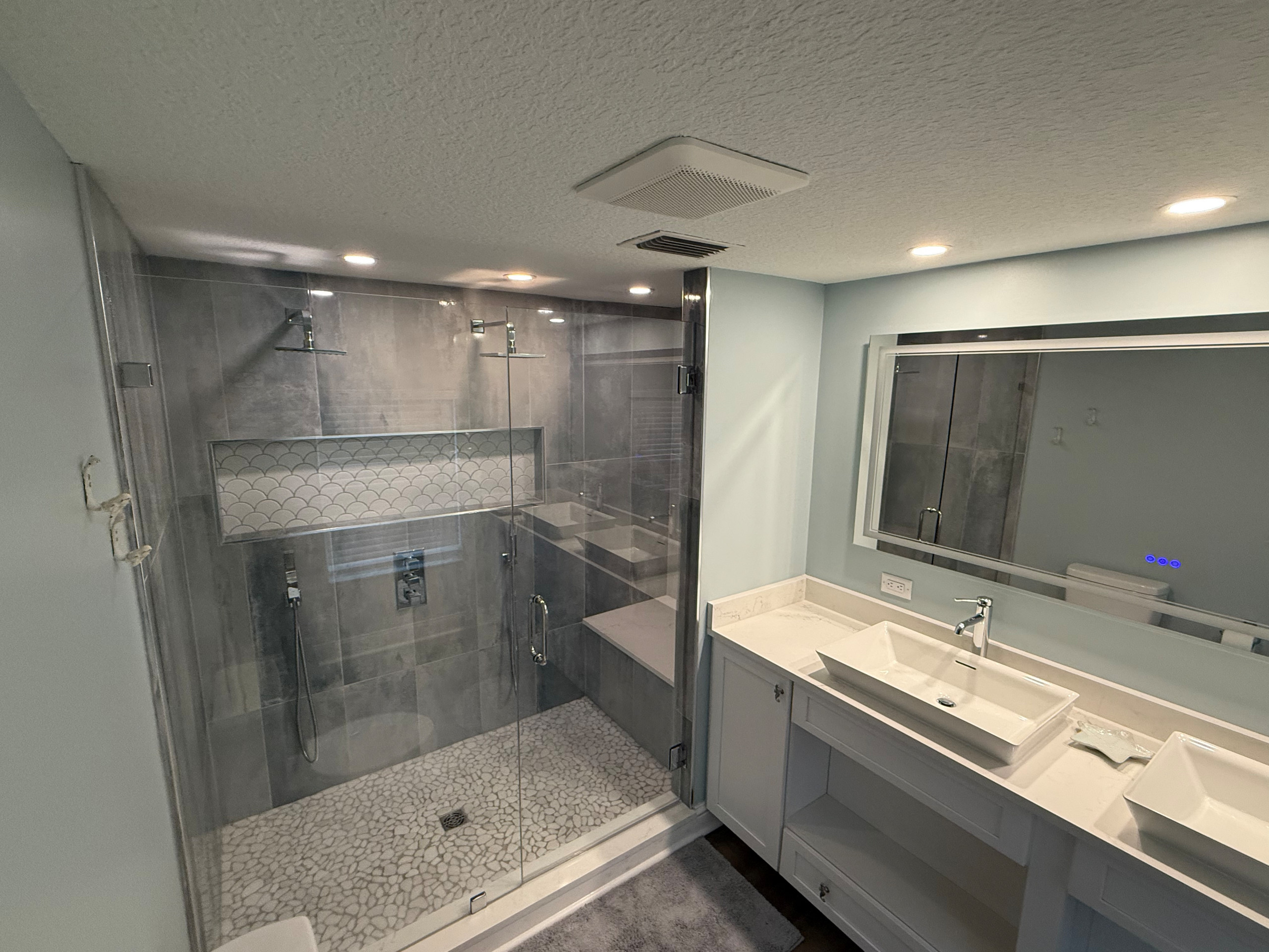 Modern Coastal Master Bath