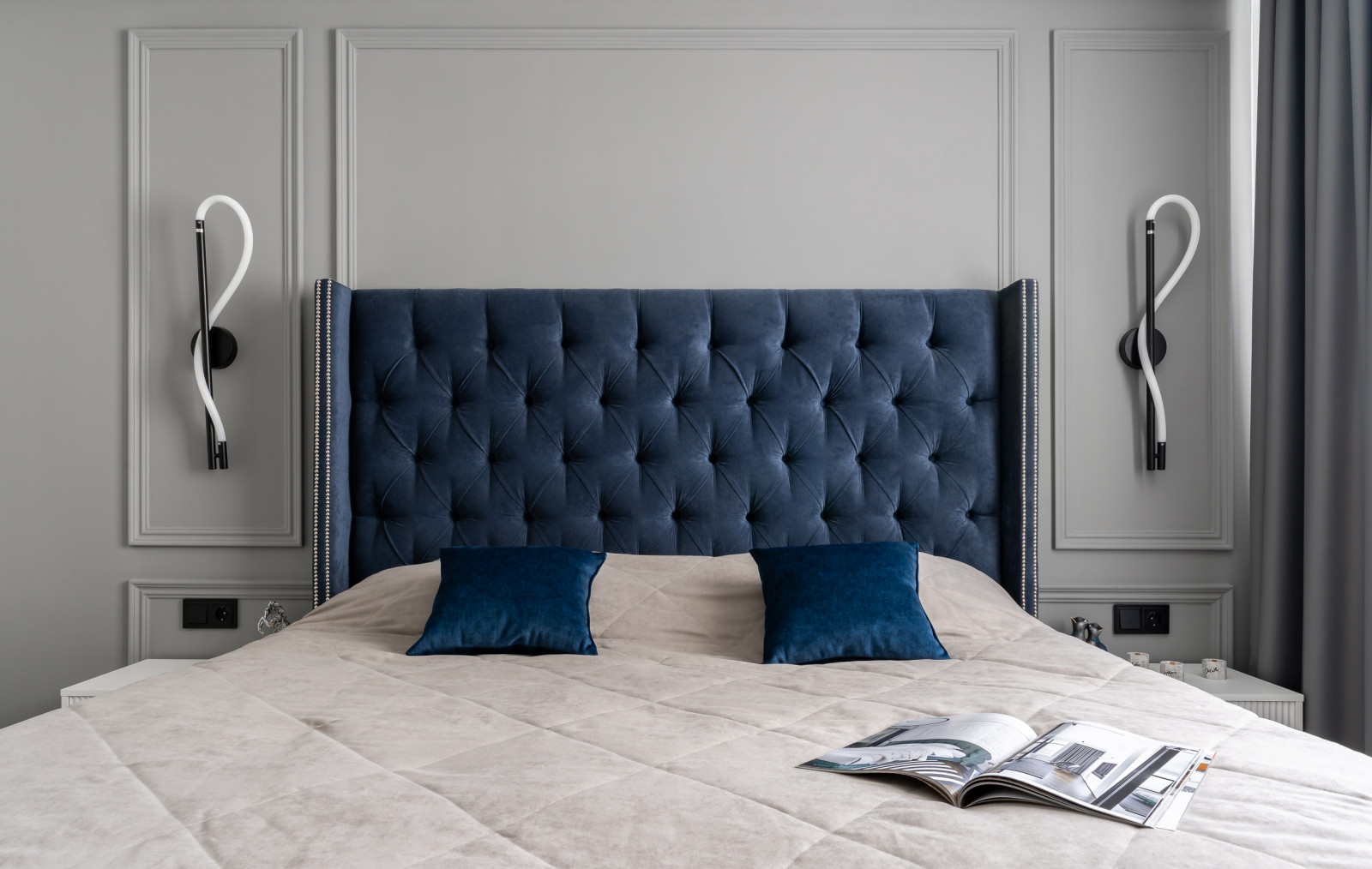 Съемка интерьера спальни в ЖК "Золотой Луч", г. Челябинск