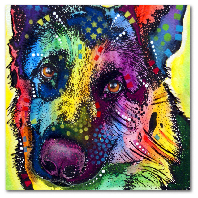German Shepherd By Dean Russo Metal Art Contemporary Prints German Shepherd By Dean Russo Metal Art