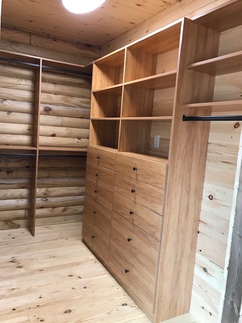 Log Home Master Closet- Salem, SC