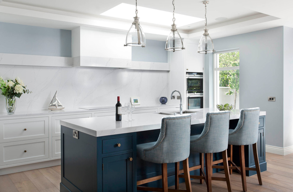 Kitchen - transitional kitchen idea in Dublin