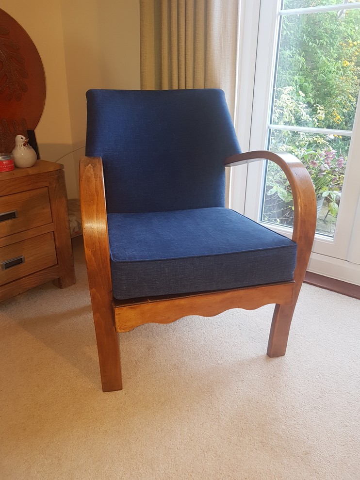 Commission - Bent wood armchair reupholstery