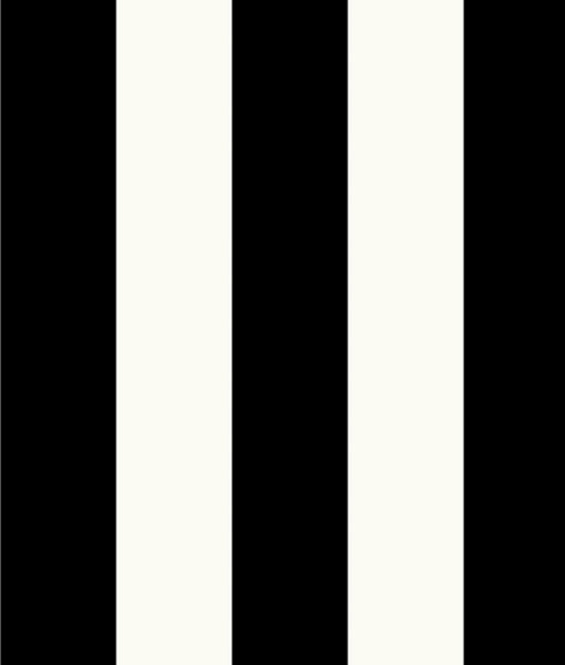 Classic 2.5" Stripe Wallpaper, Black and White, Bolt