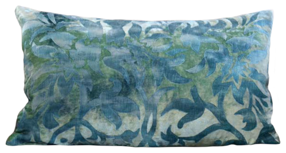 River Bloom Shaded Lagoon Pillow