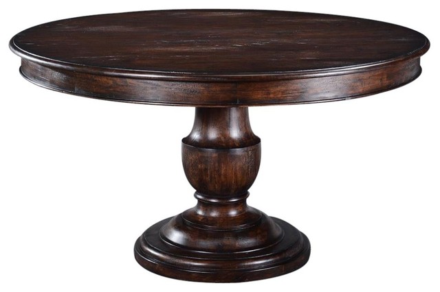 Dining Table Scottsdale Round Wood Old, Old World Round Dining Table