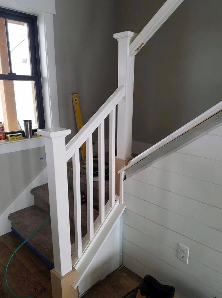 Bannister and Trim Work By Black Diamond